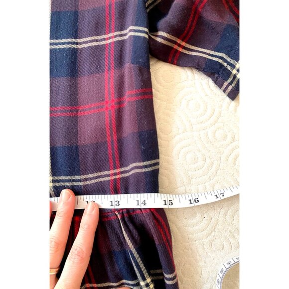 Jack Wills Plaid Shirt Dress – Navy/Burgundy – Size US 4 / Small - Picture 7 of 7